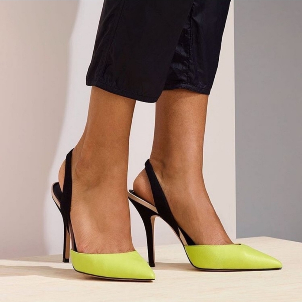 Aldo Adelania Slingback Colorblock Heels, 9, NWOT